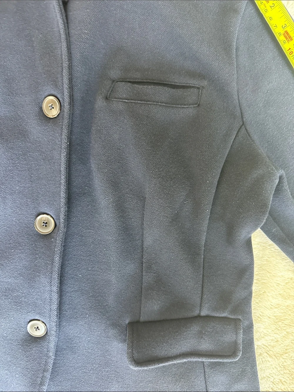 Banana Republic Men’s Navy Lightweight Button Jacket, Sweater Jacket
